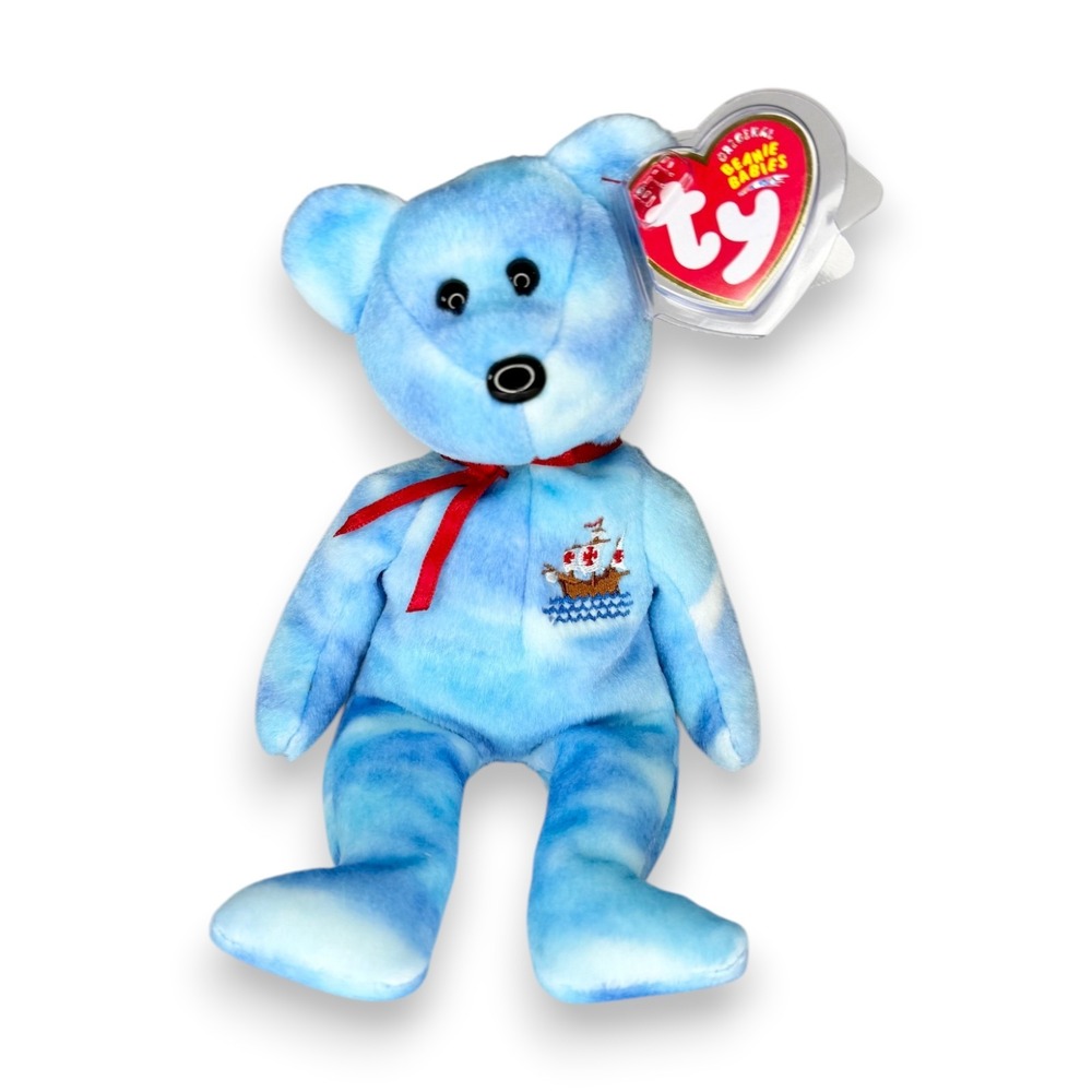 Santa Maria the Bear | Voyage Across the Sea | Mint Heart Tag TY Beanie Baby